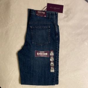 NWT 6 Gloria Vanderbilt STRETCH DenimJeans Classic fit TaperedTummySlimmerAmanda